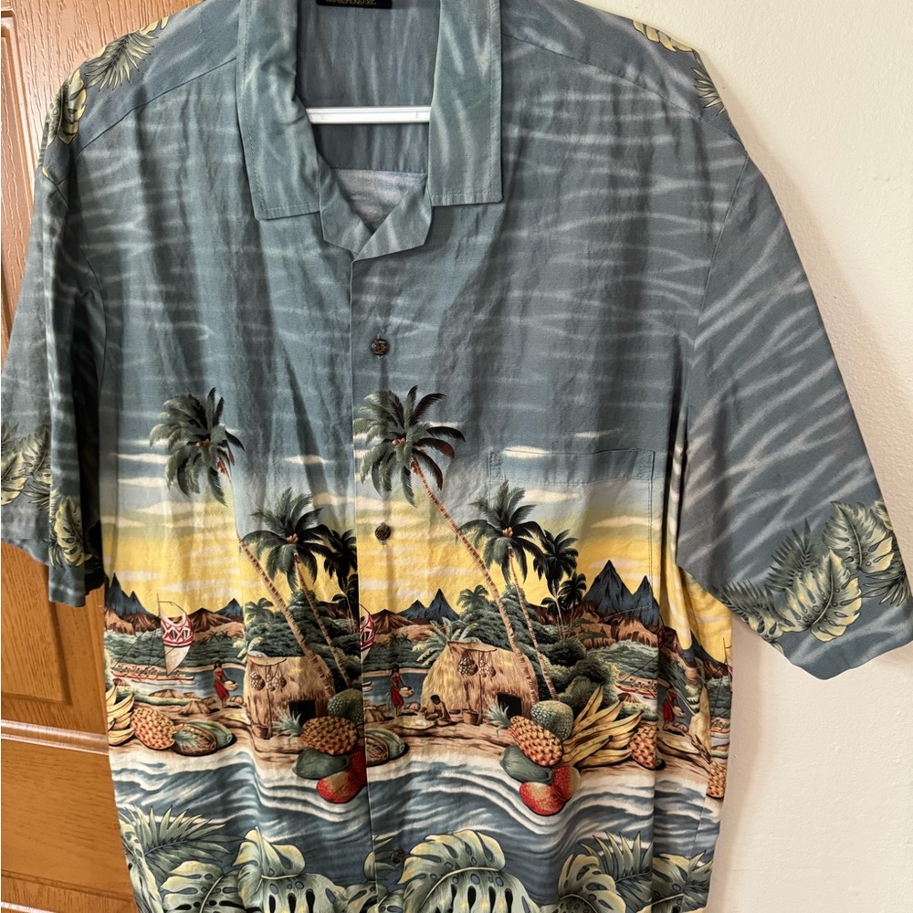 Royal Creations Tropical Print Men's Shirt XXL